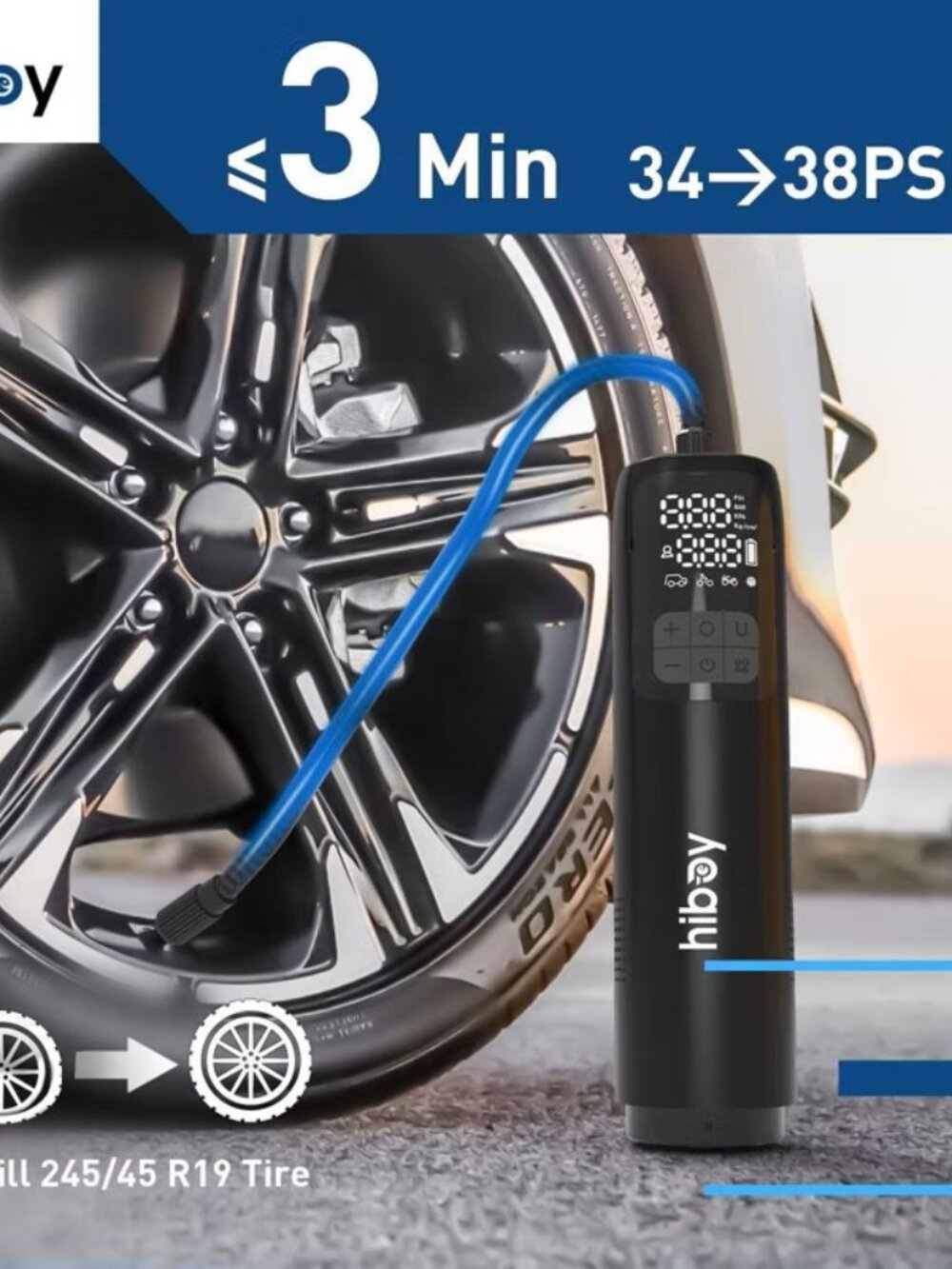 Wireless Tire Inflator and Vacuum 150 PSI